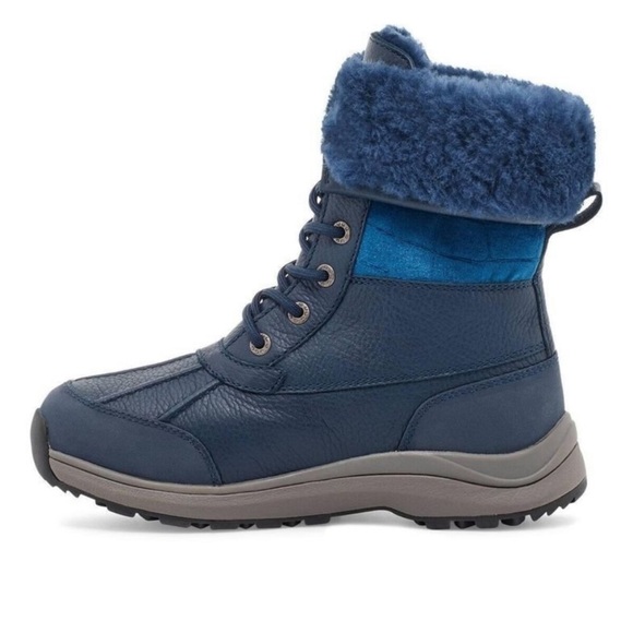 UGG | Adirondack III Velvet Croc Boots In Navy NEW - Picture 10 of 10
